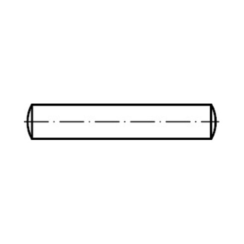 DIN 7 Goupille cylindrique, tolérance m6, ST 12 m6 x45 HP