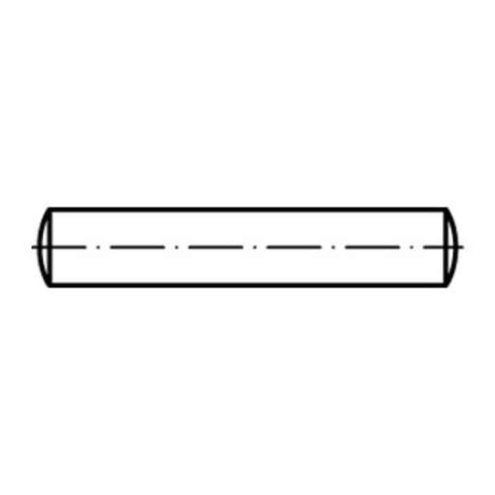 DIN 7 Goupilles cylindriques, acier, brutes