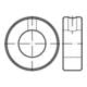 DIN 705 Stellring Form B mit Gewindestift mit Innensechskant, leichte Reihe, mit Bohrung für Kegelstift, Stahl, blank-1