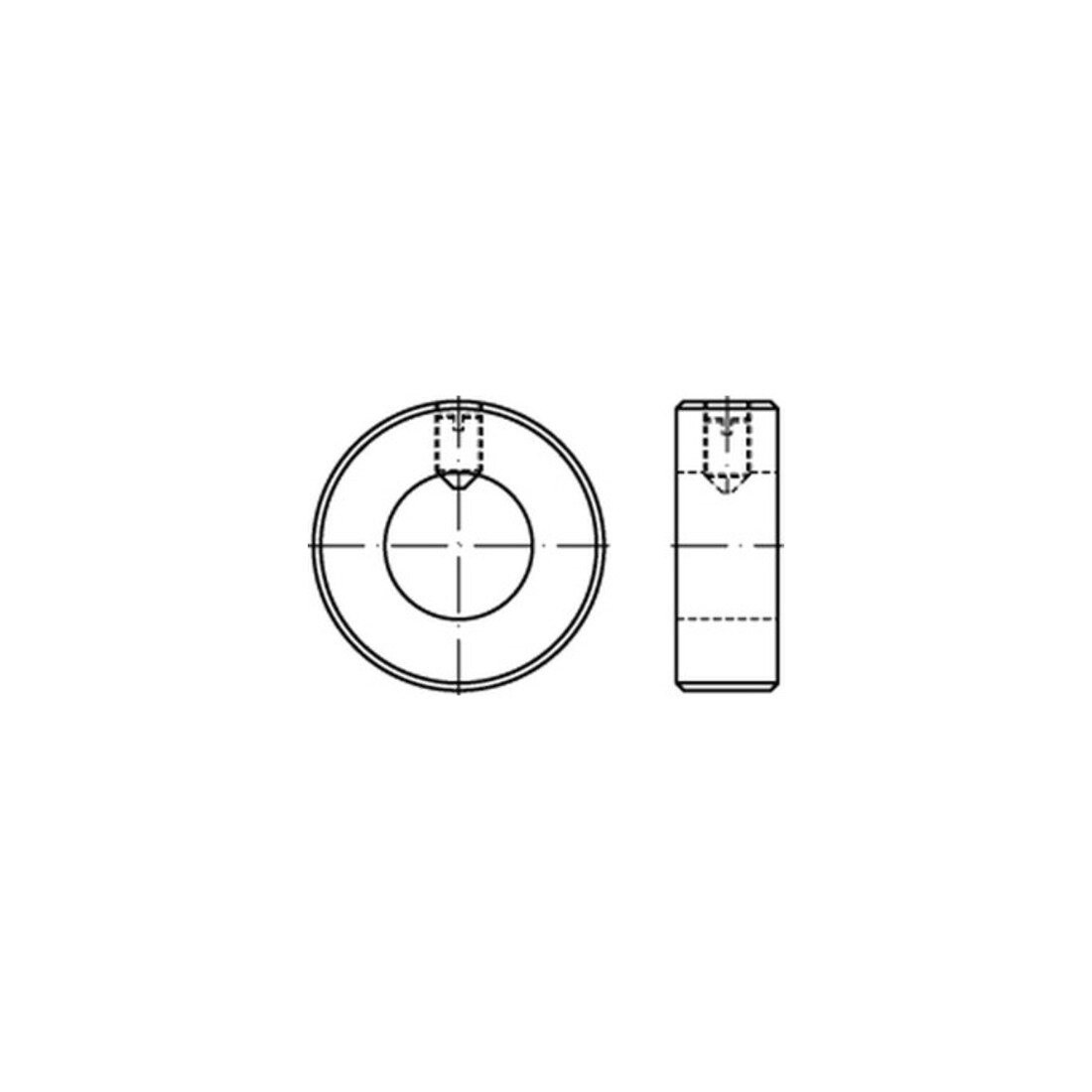 DIN 705 Stellringe, leichte Reihe, mit Gewindestift A 5 S