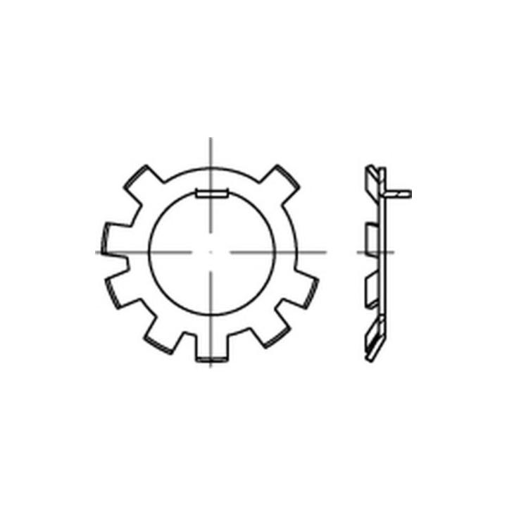 DIN 70952 Sicherungsbleche 2 Stahl A 75 S