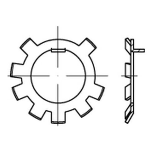 DIN 70952 Sicherungsblech für Nutmutter