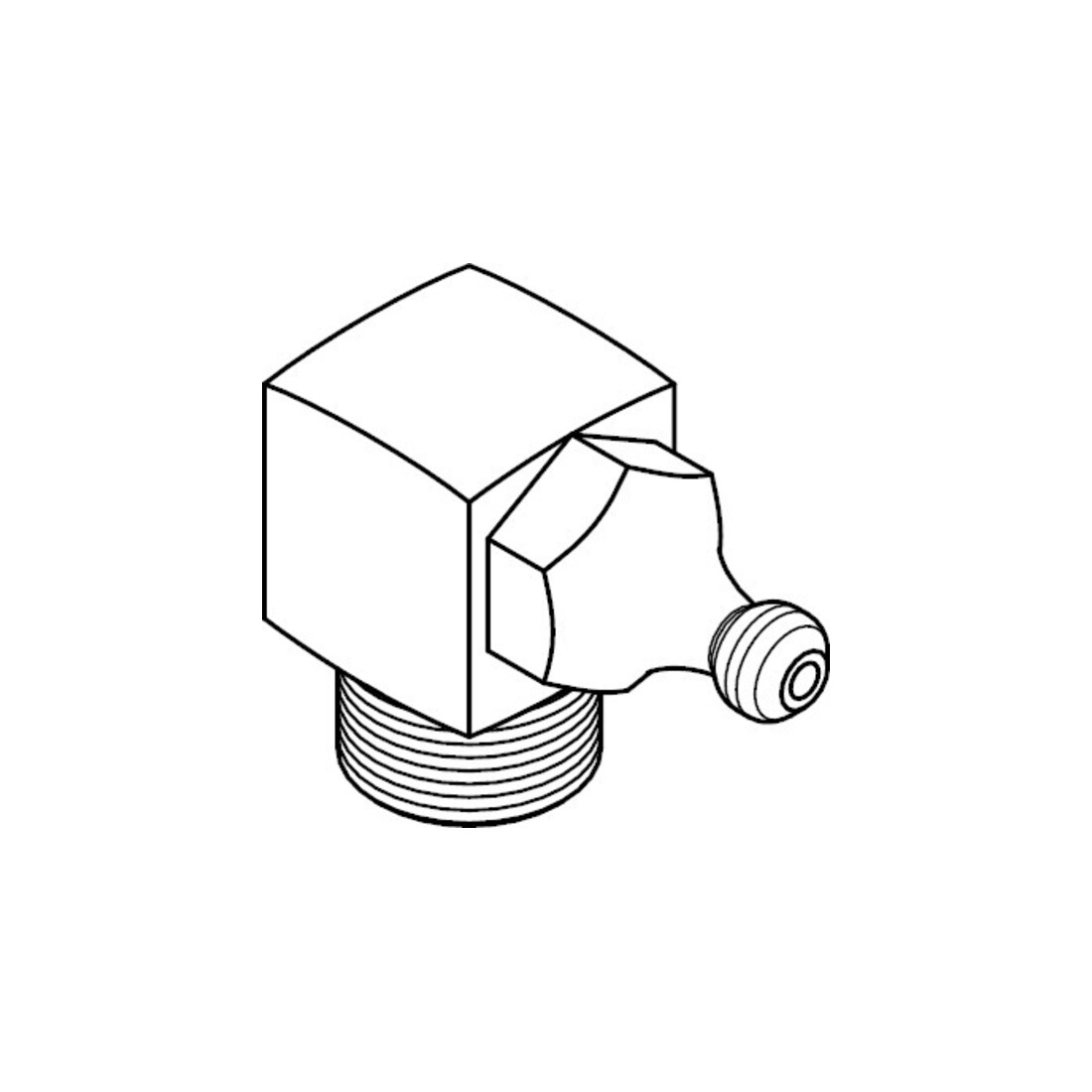 DIN 71412 Graisseur conique, 5,8 galZn C H3/M8x1,25 HP