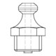 DIN 71412 Graisseur conique, 5,8 galZn, filetage tube A R1/8 HP-1