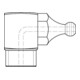 DIN 71412 Kegelschmiernippel, 5.8 galZn C H3/M8x1,25 HP-1