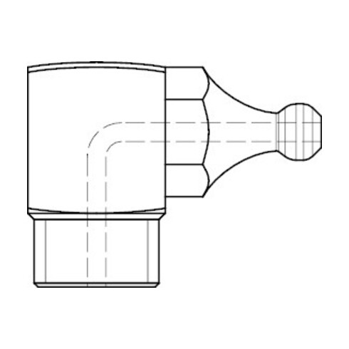 DIN 71412 Kegelschmiernippel, 5.8 galZn C H3/M8x1,25 HP