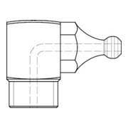 DIN 71412 Kegelschmiernippel, 5.8 galZn C H3/M8x1,25 HP