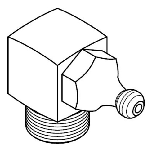 DIN 71412 Kegelschmiernippel, 5.8 galZn C H3/M8x1,25 HP