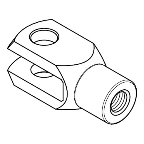 DIN 71752 Gabelkopf, ST galZn G 16x32 HP