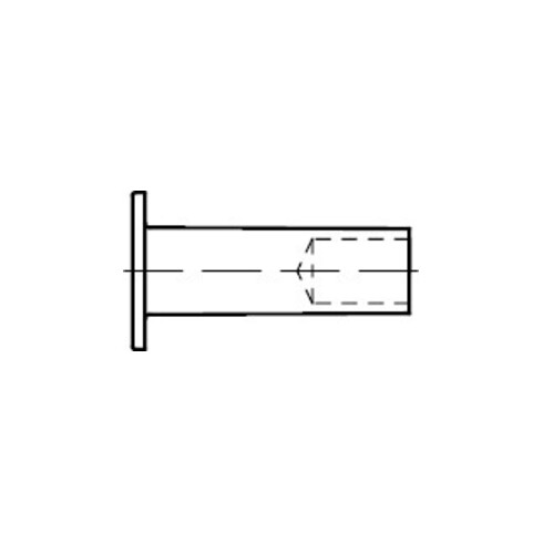 DIN 7338 Hohlniete, Cu B 3x8 HP