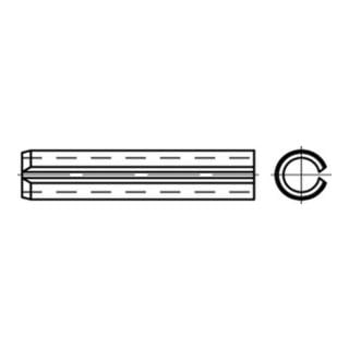 DIN 7346 / ISO 13337 Goupille élastique légère en acier ressort