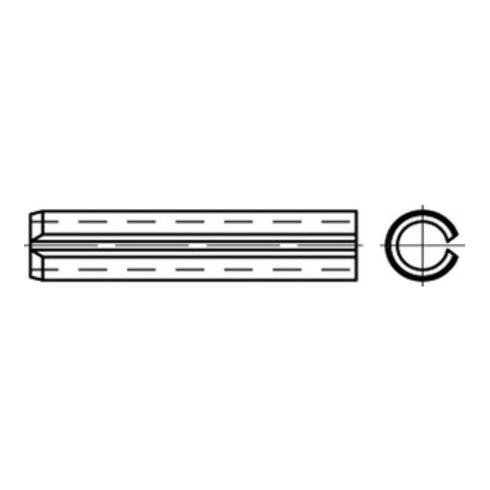 DIN 7346 / ISO 13337 Spannstift leichte Ausführung, Federstahl