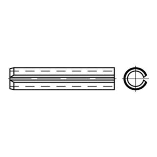DIN 7346 / ISO 13337 Spannstift leichte Ausführung, Federstahl