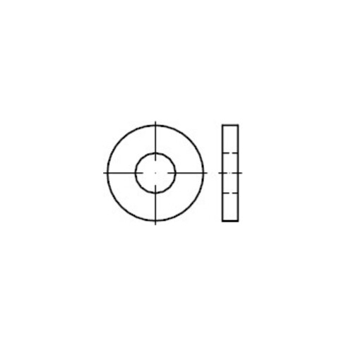 DIN 7349 Rondelle pour vis avec goupilles de serrage lourdes, inox A2 100HV 10,5 P