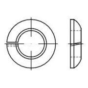 DIN 74361 Écrou à collet sphérique, FST galZn C 18,5 HP
