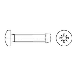 DIN 7500-C Gewindefurchende Schraube mit Linsenkopf, Stahl