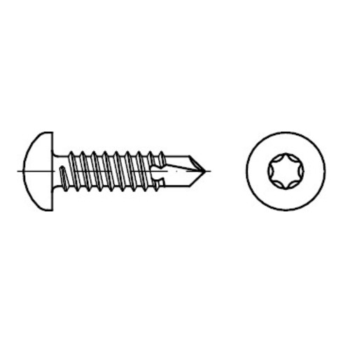 DIN 7504 Bohrschraube, ST galZn M (alt N) ISR 3,5x32HP