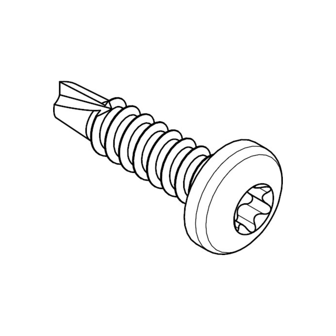 DIN 7504 Bohrschraube, ST galZn M (alt N) ISR 5,5x22HP