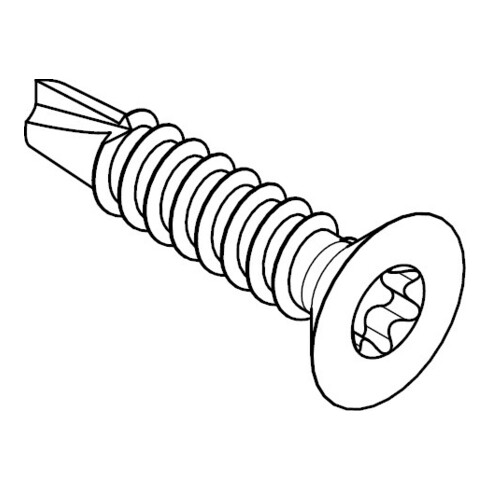DIN 7504 Bohrschraube, ST galZn O (alt P) ISR 3,9x19HP