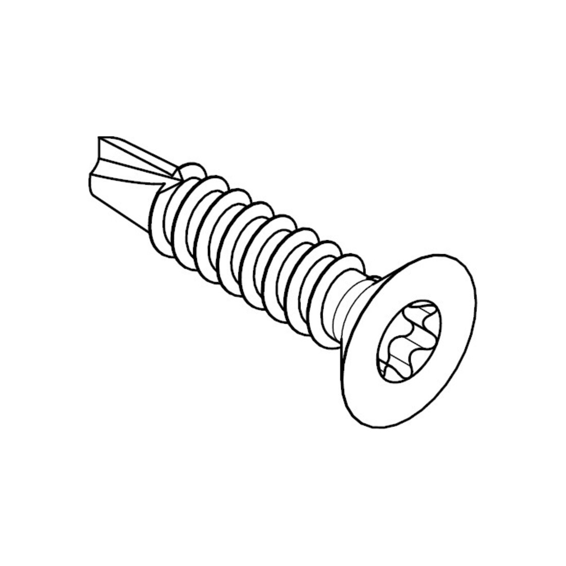 DIN 7504 Bohrschraube, ST galZn O (alt P) ISR 6,3x19HP