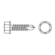 DIN 7504/ISO 15480 Form K Sechskant-Bohrschraube VG 4,2x19 Stahl galvanisch verzinkt m. Flansch