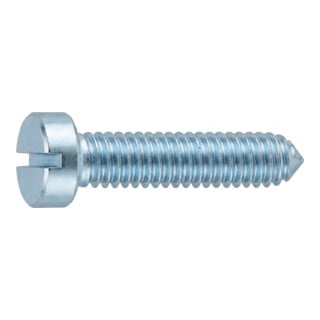 DIN 7513-B Schneidschraube mit Schlitz, Stahl, galvanisch verzinkt