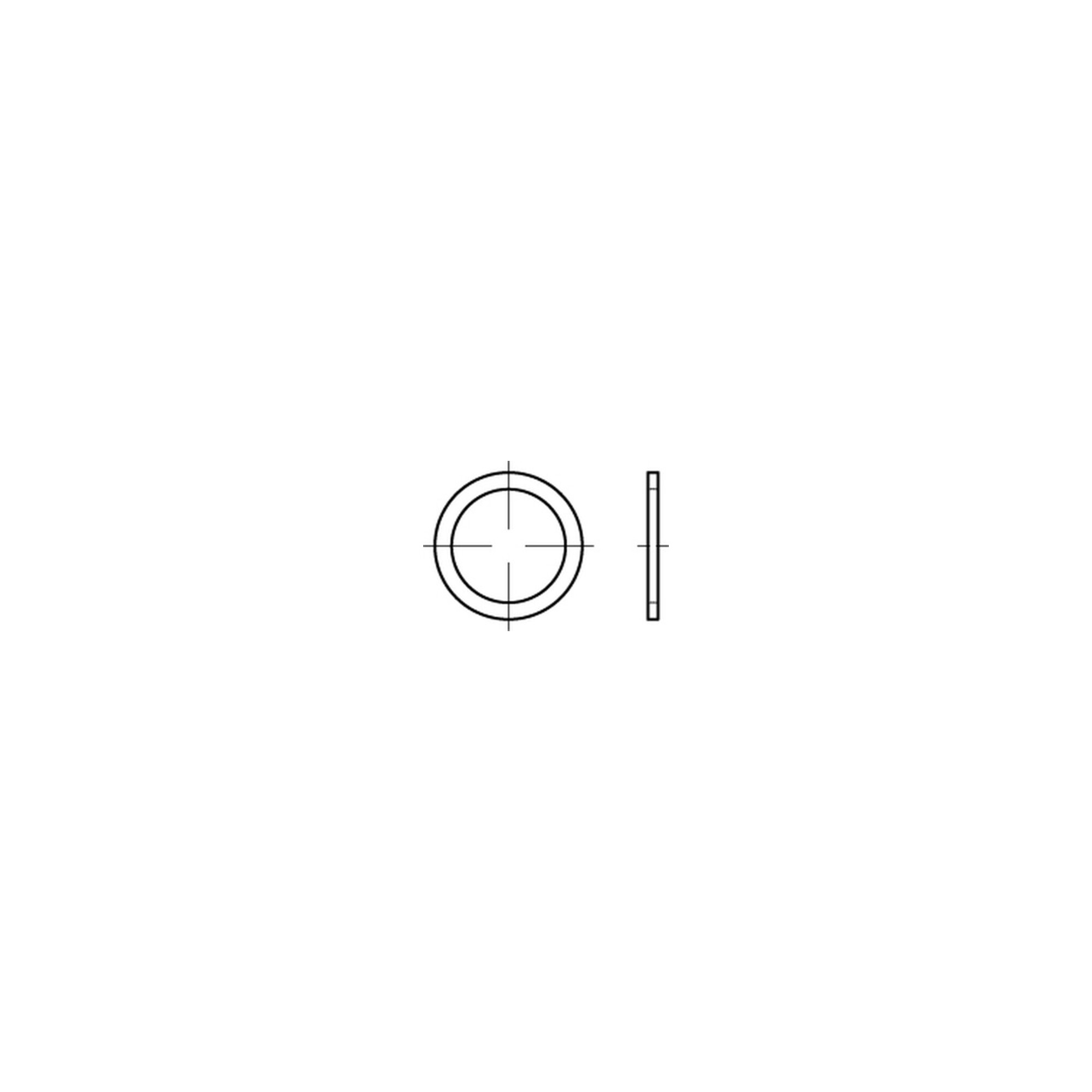 DIN 760 Flachdichtringe Cu A 8 x 14 x 1,5 Cu S ; Industrial Quality Supplies