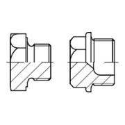 DIN 7604 Verschlussschraube mit Bund und Außensechskant, Edelstahl A4 A M16x1,5 HP-1