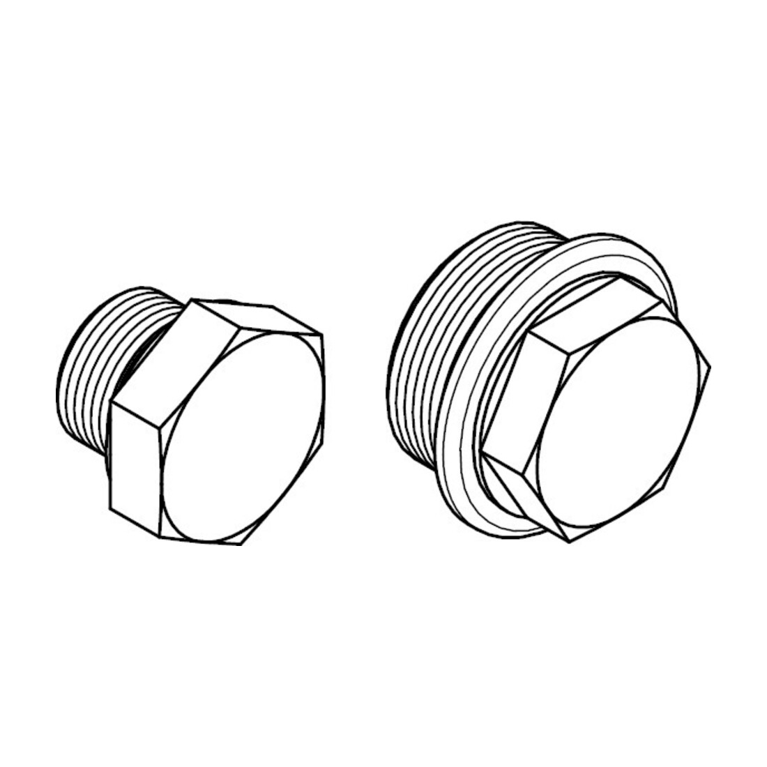 DIN 7604 Vis de fixation avec collerette et hexagone extérieur, ST galZn A M16x1,5 HP