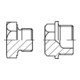 DIN 7604 Vis de fixation avec collerette et hexagone extérieur, ST galZn A M26x1,5 HP-1