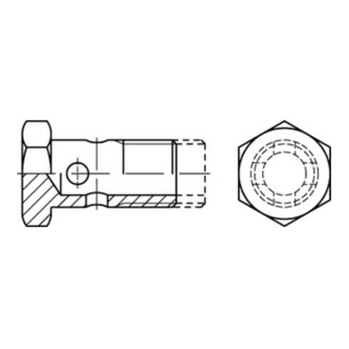 DIN 7643 Hohlschraube St. 8 - 3 M 12 x 1,5 galv. verzinkt