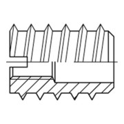 DIN 7965 Einschraubmutter Schraubdübel, Messing