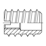 DIN 7965 Einschraubmutter Schraubdübel, Messing-1