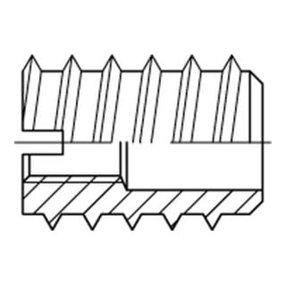 DIN 7965 Einschraubmutter Schraubdübel, Messing
