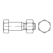 DIN 7968 Sechskant-Passschraube M12x50 Stahl 8.8 blank m. Mutter-3