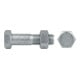 DIN 7968 Sechskant-Passschraube M16x60 Stahl 8.8 blank m. Mutter