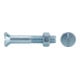 DIN 7969 Senkkopfschraube M16x50 Stahl 4.6 feuerverzinkt Schlitz m. Mutter