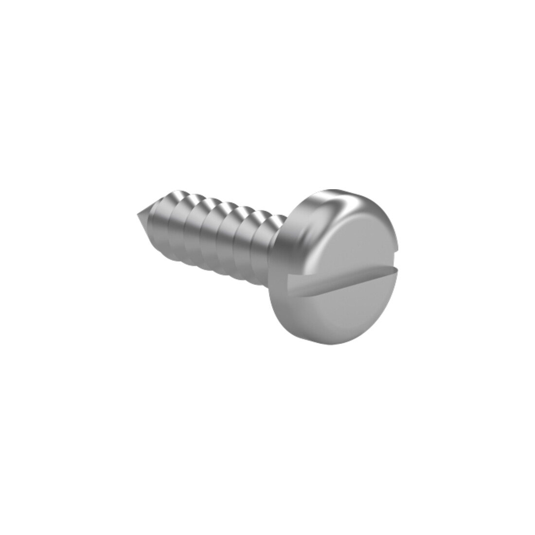 DIN 7971 Blechschraube mit Flachkopf und Schlitz, Form C A2 4,2 x 13 mm -C (mit Spitze)