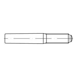DIN 7977/ISO 8737 Kegelstifte mit Gewindezapfen, Stahl, blank
