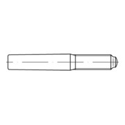 DIN 7977/ISO 8737 Kegelstifte mit Gewindezapfen, Stahl, blank