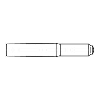 DIN 7977/ISO 8737 Kegelstifte mit Gewindezapfen, Stahl, blank