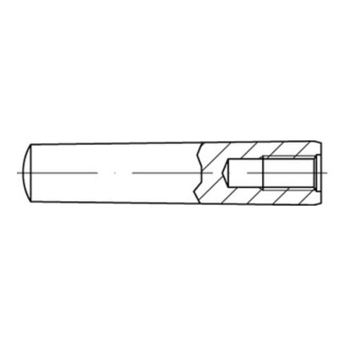 DIN 7978/ISO 8736 Kegelstifte mit Innengewinde, Stahl, blank