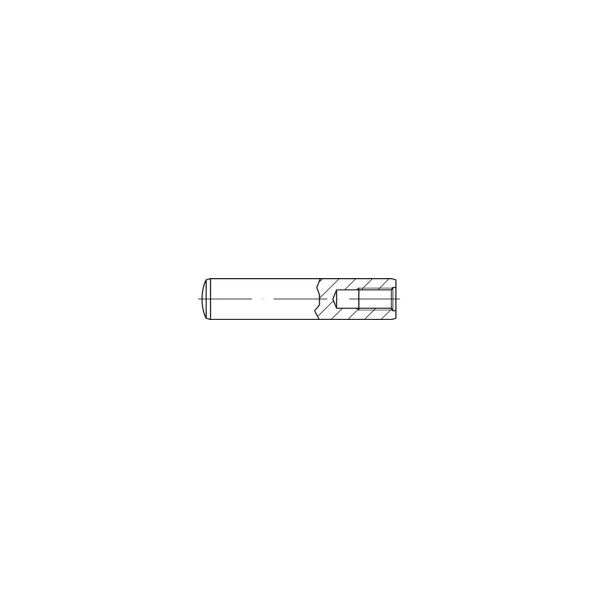 DIN 7979 / ISO 8735 Zylinderstifte mit Innengewinde Stahl D 12 x 60 S ; Industrial Quality Supplies