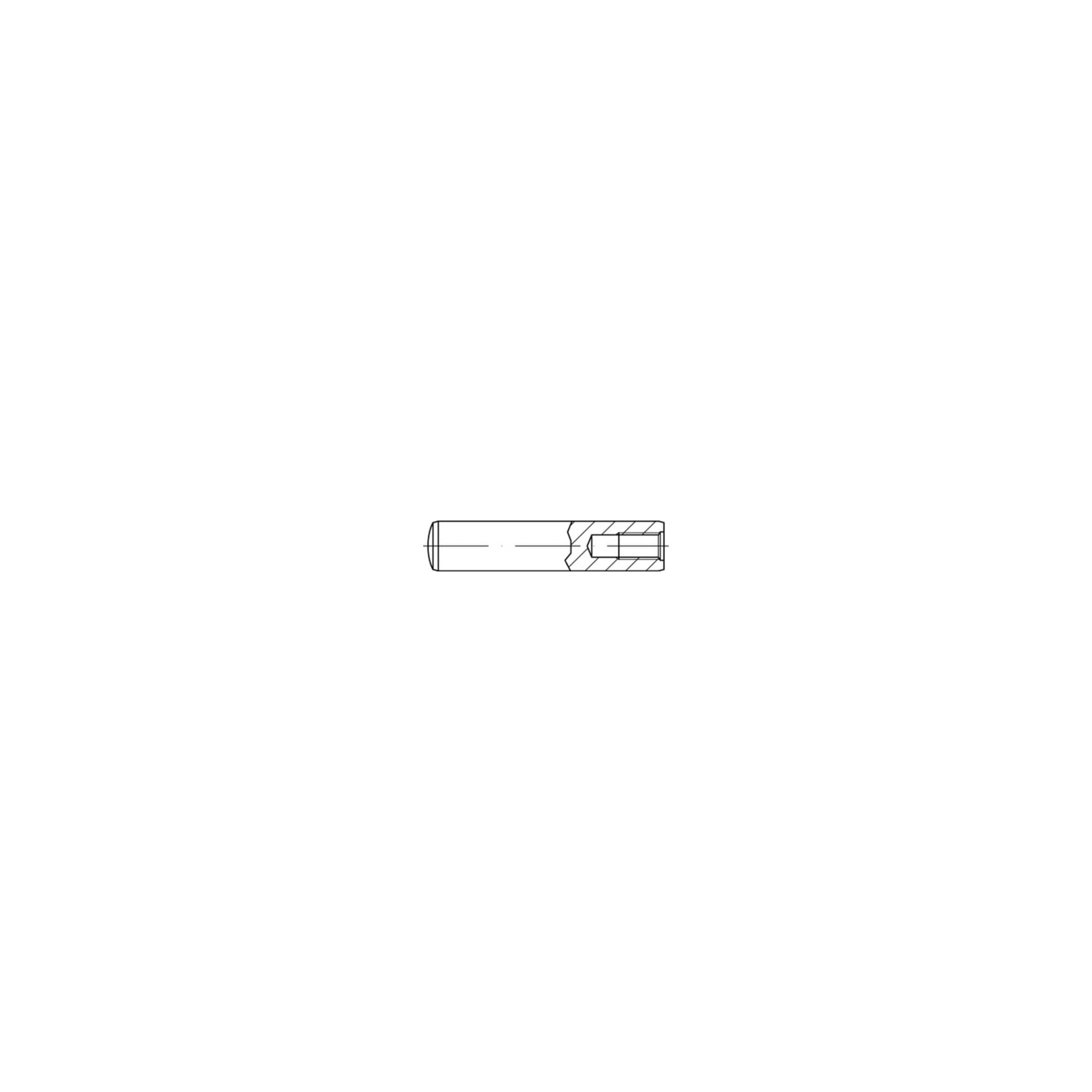 DIN 7979 / ISO 8735 Zylinderstifte mit Innengewinde Stahl D 5 x 30 S ; Industrial Quality Supplies
