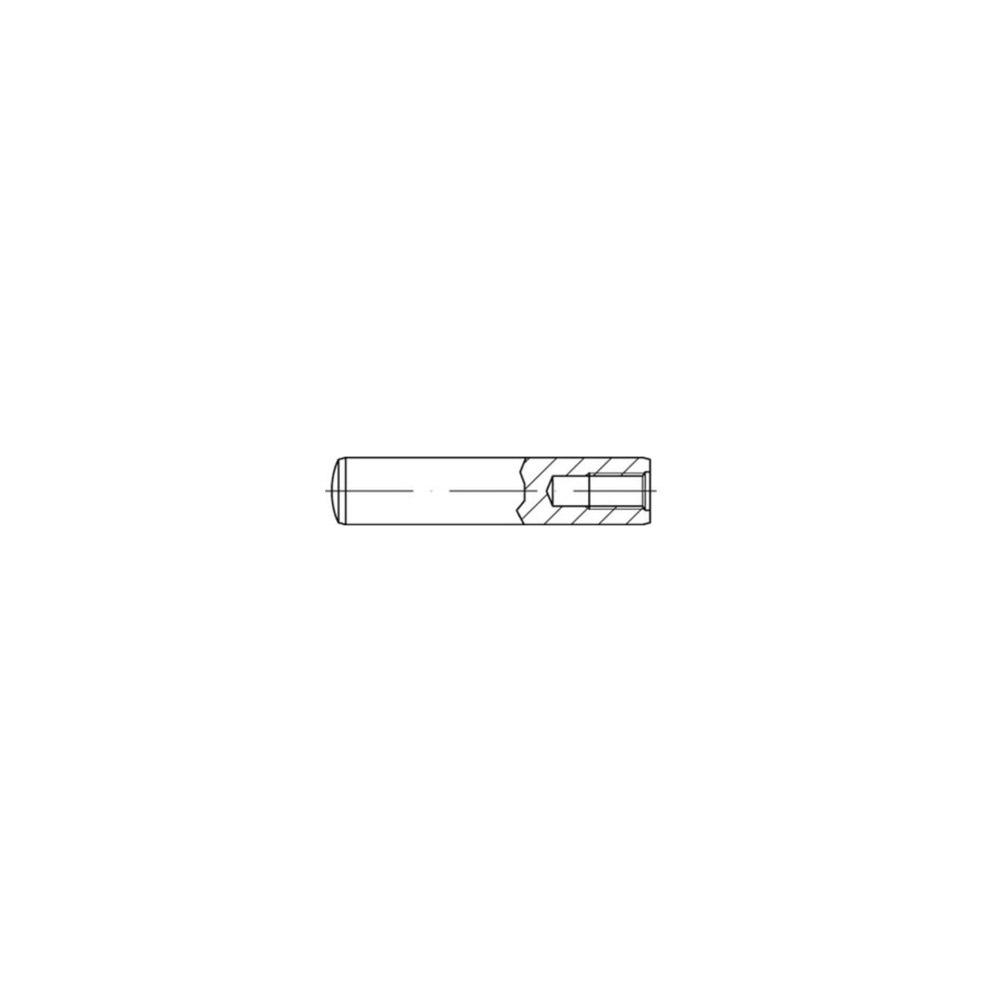 DIN 7979 / ISO 8735 Zylinderstifte mit Innengewinde Stahl D 6 x 18 S ; Industrial Quality Supplies