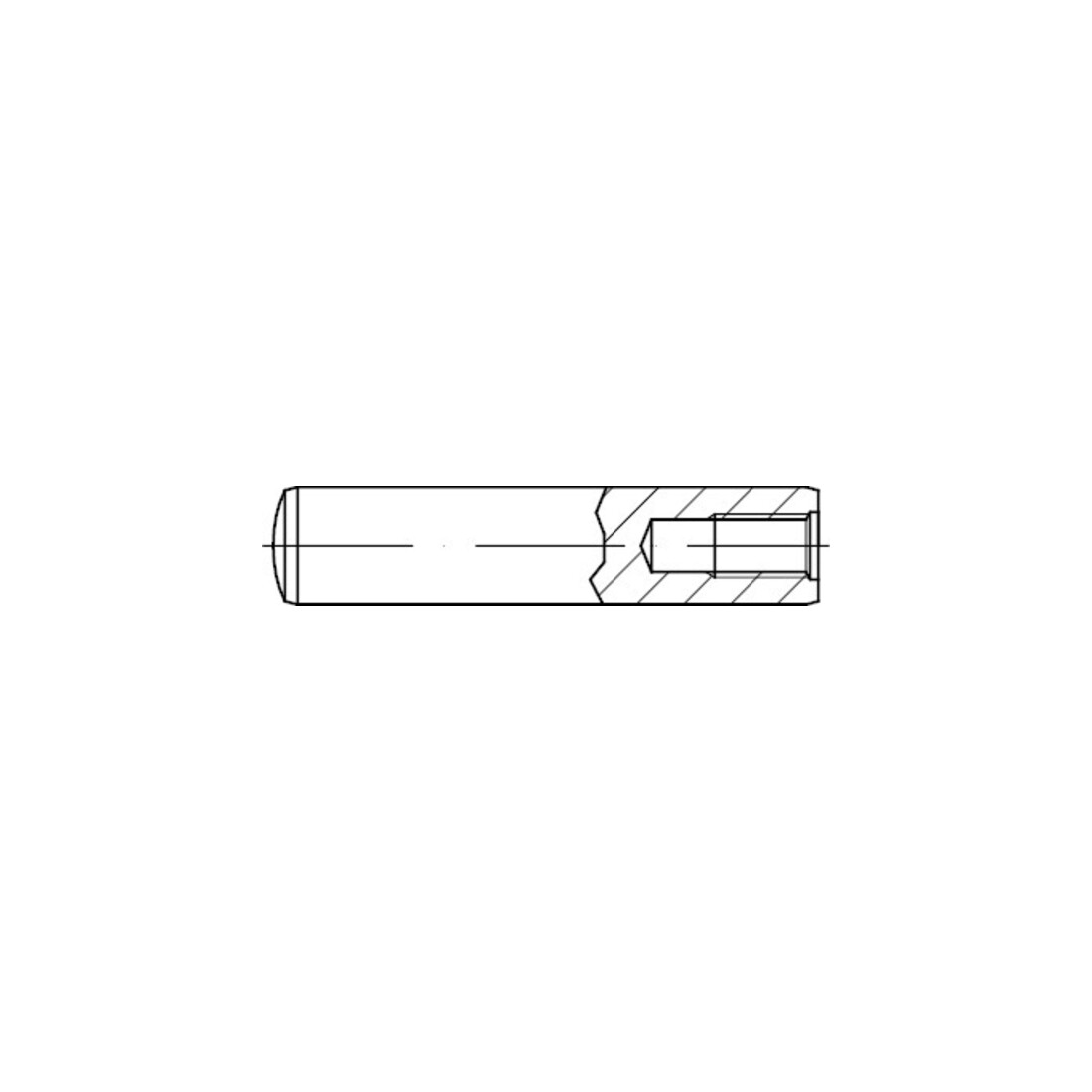 DIN 7979 Zylinderstift mit Innengewinde, ST D 6x40 HP