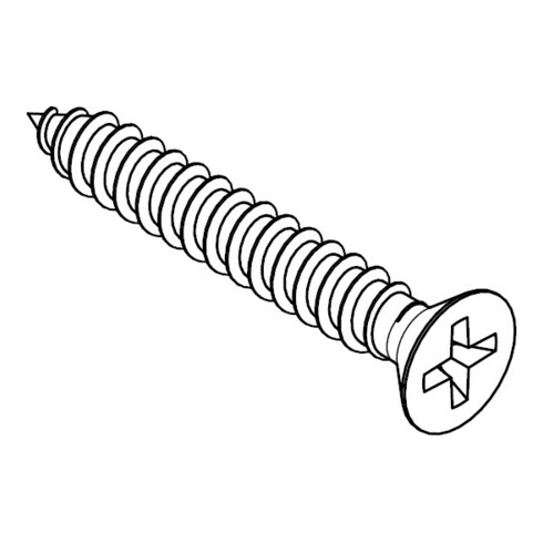 DIN 7982 Senk-Blechschraube, Edelstahl A2 -C-H 4,8x45 HP