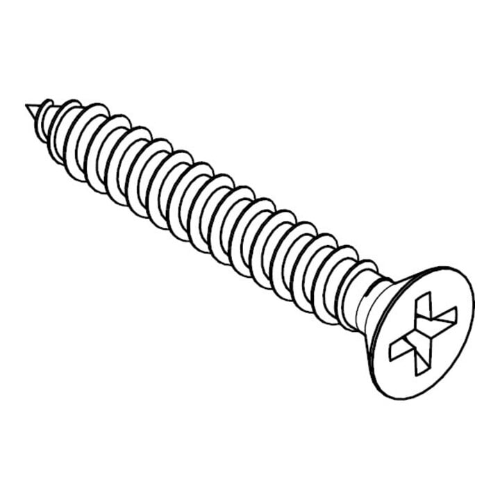 DIN 7982 Vis à tête fraisée, acier inoxydable A2 -C-H 2,9x19 KP