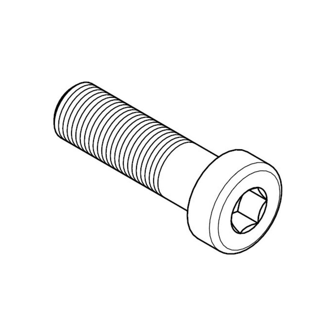 DIN 7984 Vis cylindrique à six pans creux, tête basse, acier inox A4 M8x12 HP