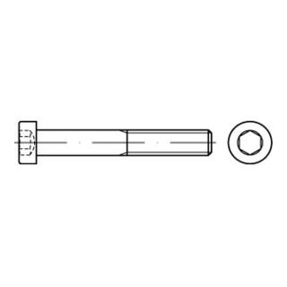 DIN 7984 Zylinderkopf-Schaftschraube Edelstahl A4 blank Innensechskant